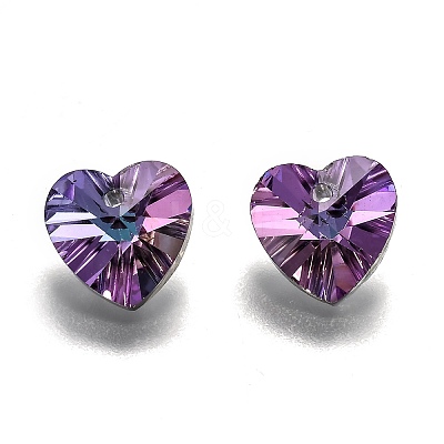 Romantic Valentines Ideas Glass Charms X-G030V18mm-47-1