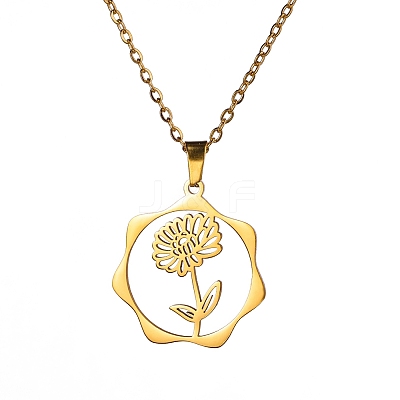 304 Stainless Steel Pendant Necklace PW-WG26640-02-1