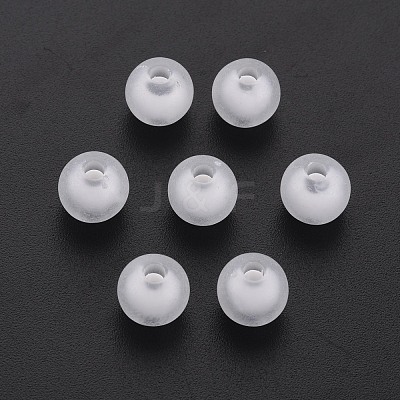 Frosted Acrylic Beads FACR-Q006-8mm-01-1