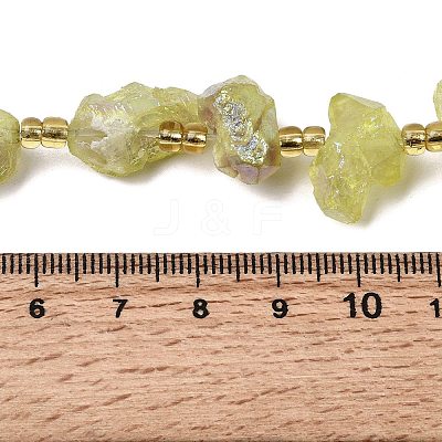 Electroplated Raw Rough Natural Amethyst Beads Strands G-Z131-J02-04-1
