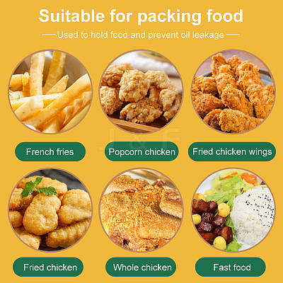 Disposable Kraft Paper Food Box LS-CON-WH0084-36B-1