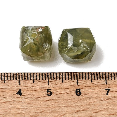 Opaque Acrylic Imitation Gemstone Beads X-OACR-G061-03D-1