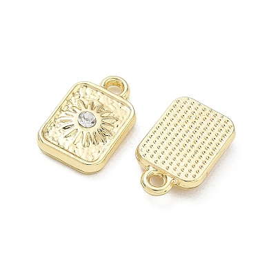 Alloy Rhinestone Pendants FIND-D044-08G-1