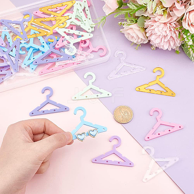 42Pcs 7 Colors Opaque & Transparent Acrylic Earring Display Accessories EDIS-PH0001-33-1