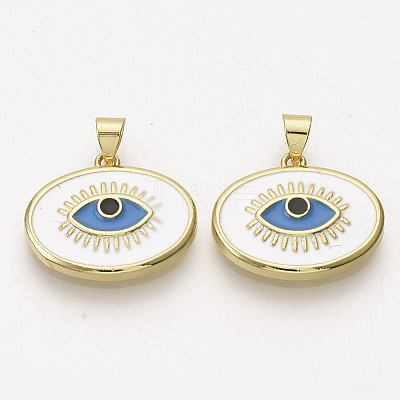 Golden Plated Brass Pendants ZIRC-T012-12G-1