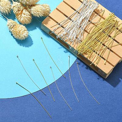 100Pcs 2 Colors Brass Ball Head Pins KK-YW0001-99-1