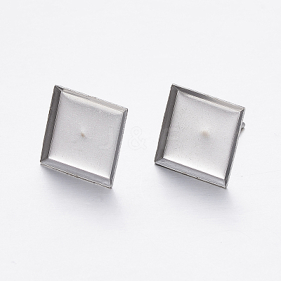 Tarnish Resistant 304 Stainless Steel Ear Stud Findings X-STAS-P198-22-1