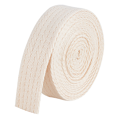 5 Yards Polycotton Ribbon OCOR-WH0045-24C-1