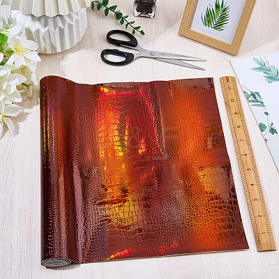 Laser Crocodile Pattern PVC Leather Fabirc FIND-WH20026-011O-1