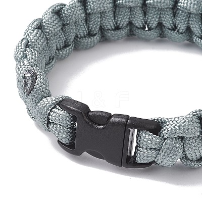 6Pcs 6 Colors 7 Inner Cores Polyester & Spandex Cord Braided Bracelets for Men Women BJEW-JB12509-1