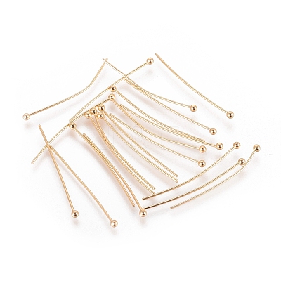 Brass Ball Head Pins X-KK-T032-007G-1