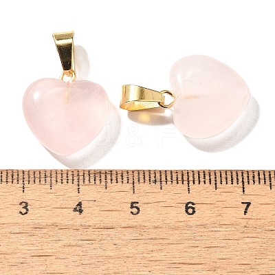 Natural Rose Quartz Pendants G-I311-A13-G-1