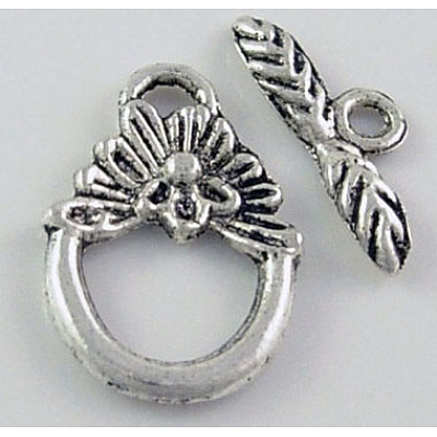 Tibetan Silver Toggle Clasps LS-A0122Y-1