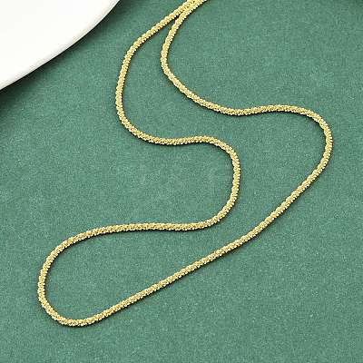 2MM Brass Chain Necklaces for Women NJEW-A062-02G-1