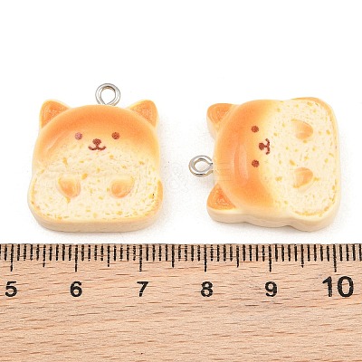 Opaque Resin Imitation Bread Pendants LS-RE-CBA1F11-03P-1