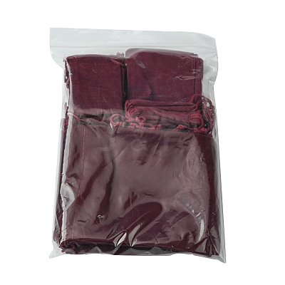 30Pcs Rectangle Velvet Pouches TP-FS0001-02B-1
