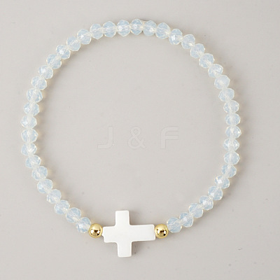 Bohemian Glass Beads Stretch Bracelets KO2121-8-1