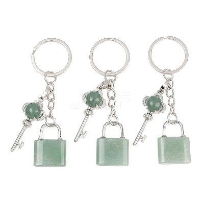 Mixed Stone Pendant Keychains KEYC-A016-01P-1