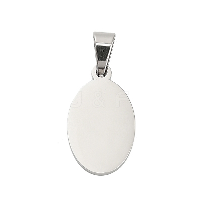 304 Stainless Steel Stamping Blank Tag Pendants STAS-H333-02P-1