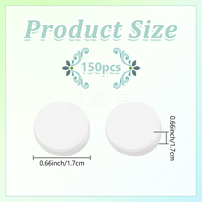 150Pcs Felt Perfume Pads FIND-WR0011-17-1