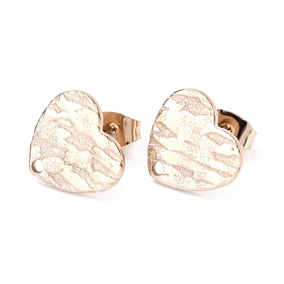 Ion Plating(IP) 304 Stainless Steel Stud Earring Findings STAS-I183-05B-RG-1