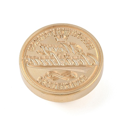 Merry Christmas Wax Seal Brass Stamp Head AJEW-Z031-04G-16-1