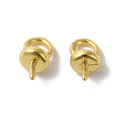 Brass Pendant Bails KK-H487-09G-1