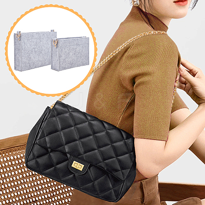 2Pcs 2 Style Wool Felt Bag Organizer Inserts FIND-WR0007-41C-1