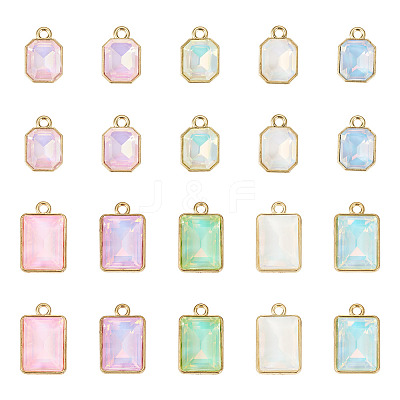 40Pcs 10 Styles Glass Charms GLAA-TA0003-63-1