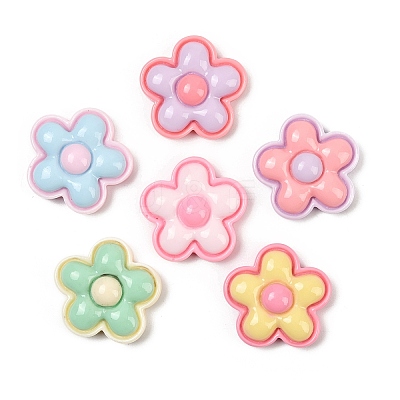 Opaque Resin Enamel Cabochons X-CRES-D308-12-1