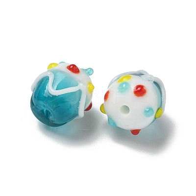 Handmade Lampwork Bumpy Beads LAMP-M022-01C-1