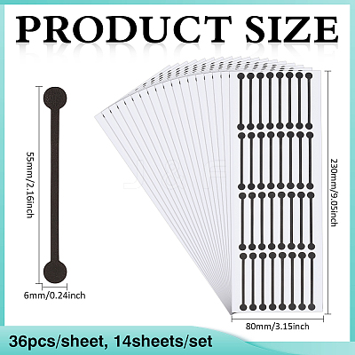 PVC Self-adhesive Stickers STIC-WH0003-60C-1