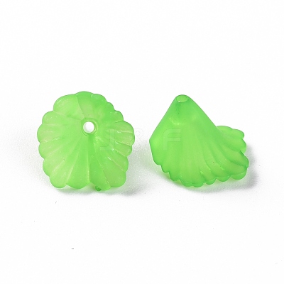 Frosted Acrylic Bead Caps MACR-S371-10A-734-1