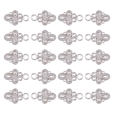 20Pcs Knot Zinc Alloy Adjustable Jean Button Pins FIND-FH0017-91P-1