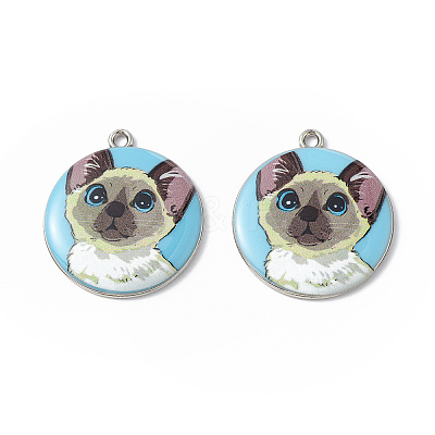 Printed Alloy Pendants ENAM-P246-03P-05-1