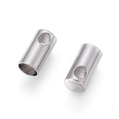 Tarnish Resistant 304 Stainless Steel Cord Ends LS-STAS-F232-01G-P-1