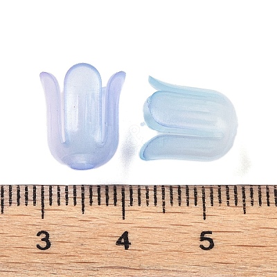 Transparent Acrylic Beads Caps OACR-B022-01H-1