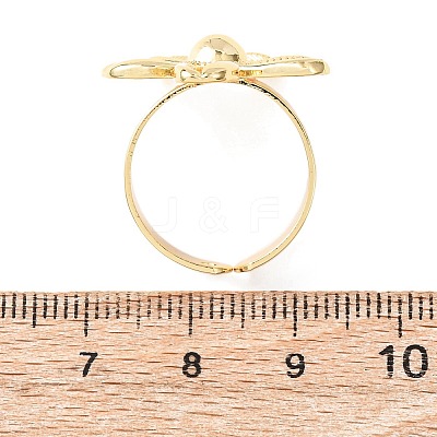 Brass Cuff Open Rings RJEW-Z129-02G-05-1