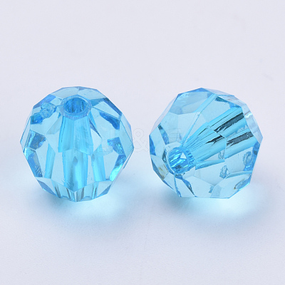 Transparent Acrylic Beads TACR-Q257-8mm-V40-1