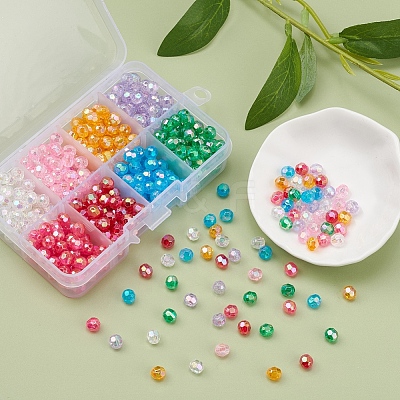 Eco-Friendly Transparent Acrylic Beads TACR-YW0001-50-1