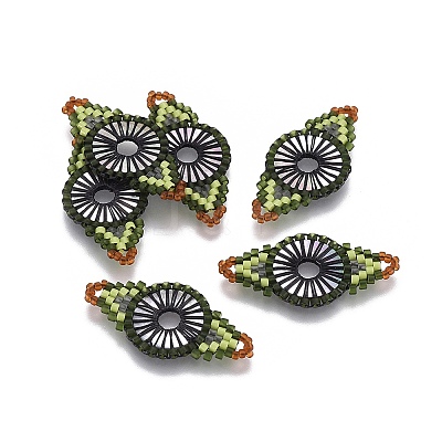 MIYUKI & TOHO Handmade Japanese Seed Beads Links SEED-E004-G21-1