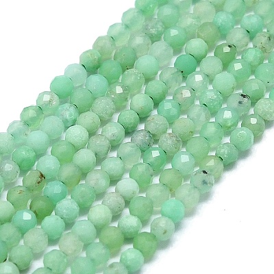 Natural Chrysoprase Beads Strands G-G106-C01-01-1