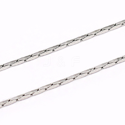 Tarnish Resistant 304 Stainless Steel Boston Link Chains CHS-O005-04-1