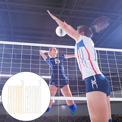 Brass Volleyball Net Height Measurement Ball Chain TOOL-WH0134-91GP-1