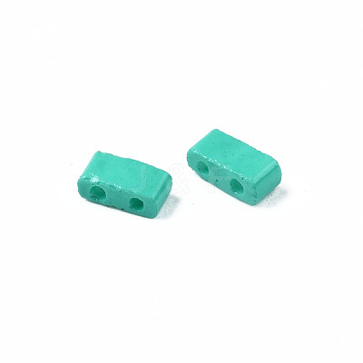 2-Hole Baking Paint Glass Seed Beads SEED-S023-17B-05-1