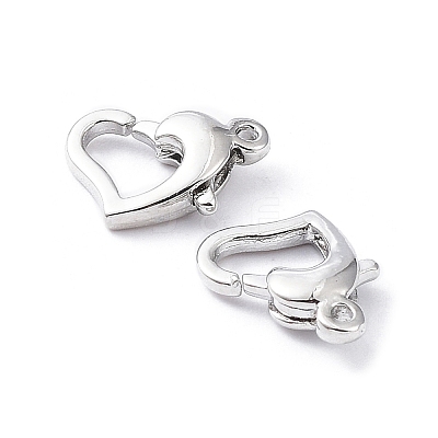 Rack Plating Brass Lobster Claw Clasps X-KK-A183-05P-1