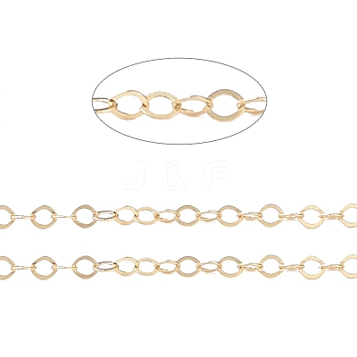 Yellow Gold Filled Cable Chains CHC-M023-08G-1
