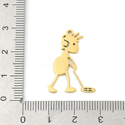 304 Stainless Steel Pendants LS-STAS-U041-01G-1