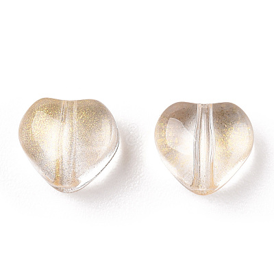 Transparent Spray Painted Glass Beads GLAA-R211-02-B03-1