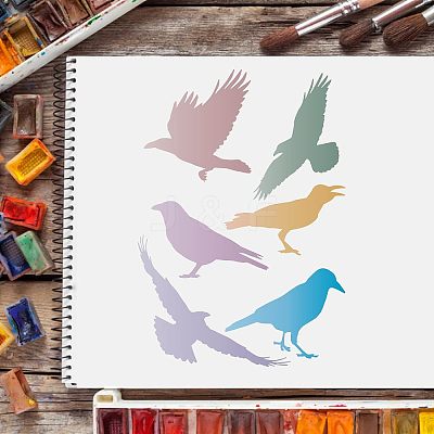 Large Plastic Reusable Drawing Painting Stencils Templates DIY-WH0202-189-1